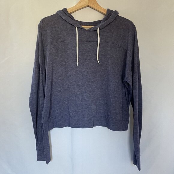 Mossimo Supply Co. indigo lightweight hooded sweater hoodie women's size M - Picture 1 of 8